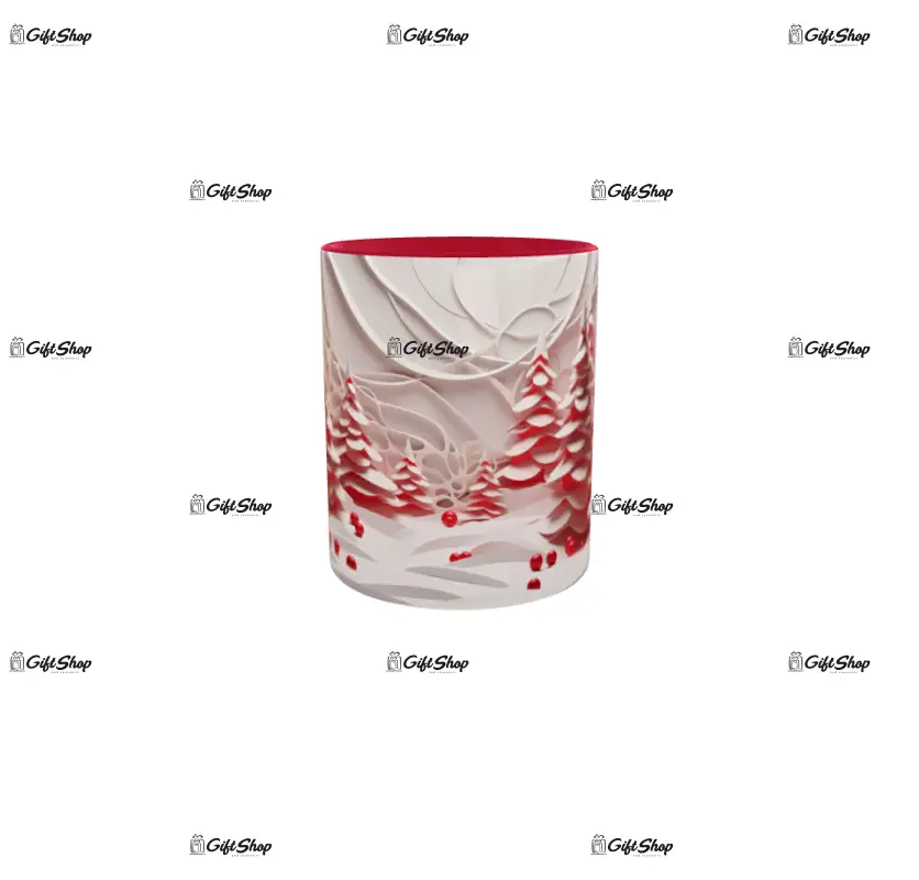 Iarna decor, cana din ceramica, 330ml, model cgs1784